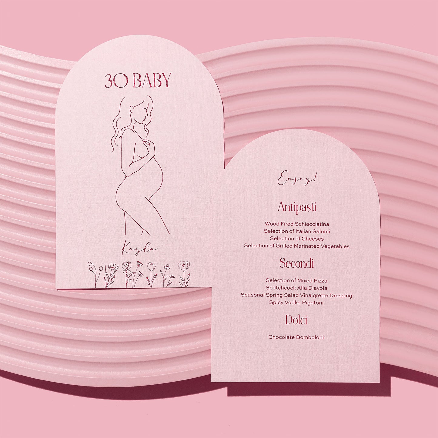 30 Baby! (Shower) and Menu Cards