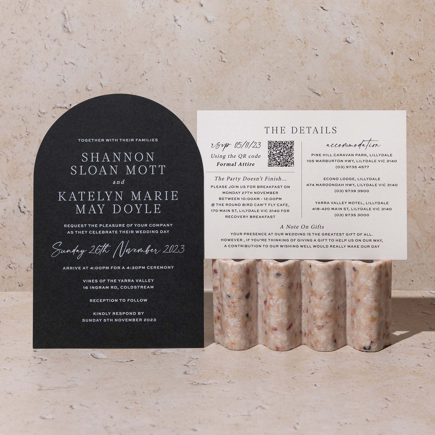 Shannon and Katelyn Invitation