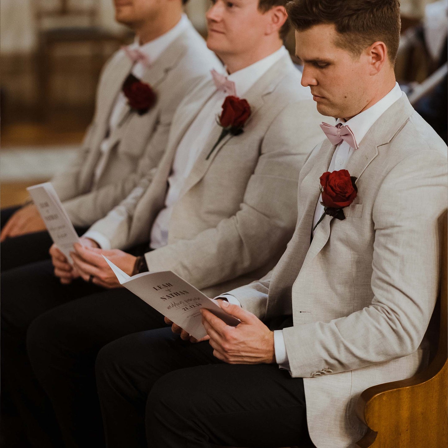 Leah and Nathan Ceremony Booklets