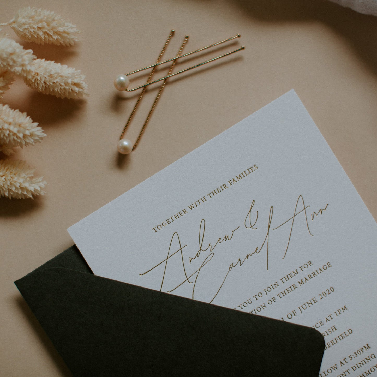 Carmel- Ann and Andrew Invitation