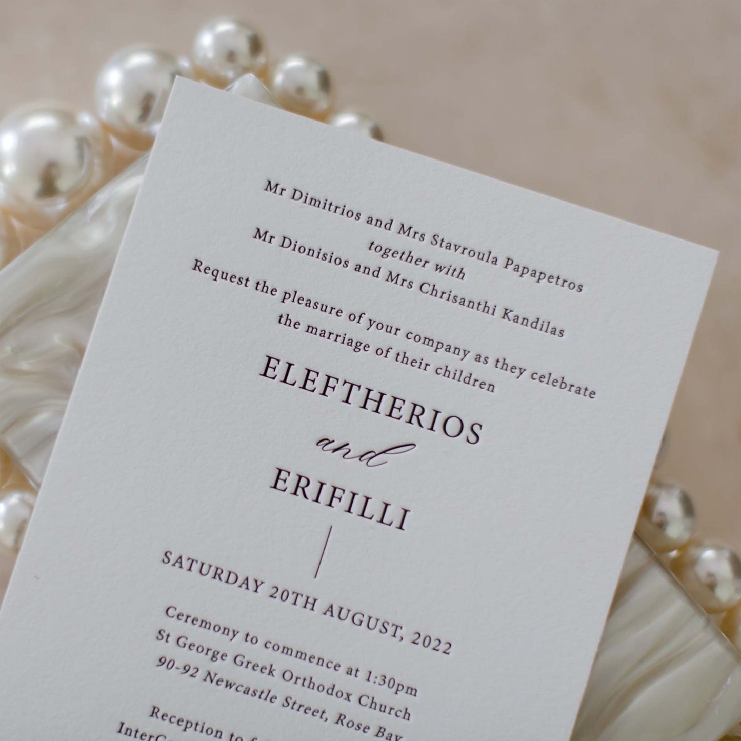 Felicia and Terry Invitation