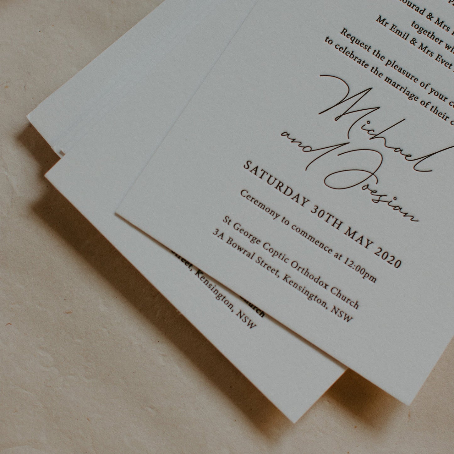 Joesian and Michael Invitation