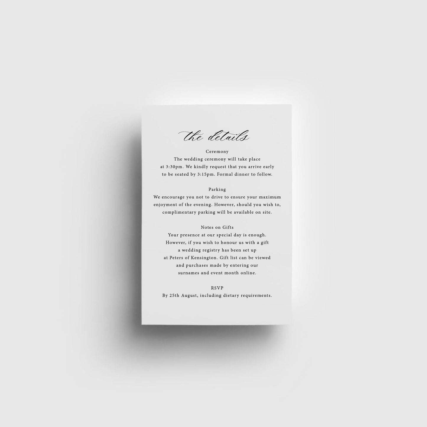 Amanda and Michael Invitation