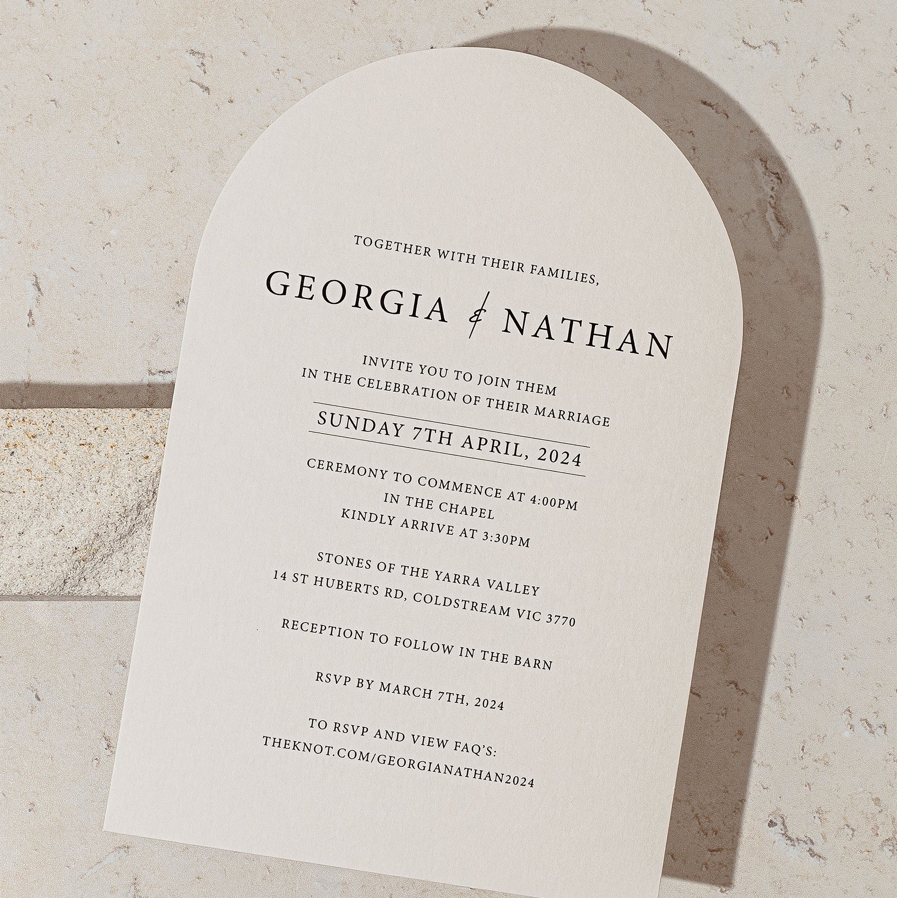 Georgia and Nathan invitation – Iliyainvitations