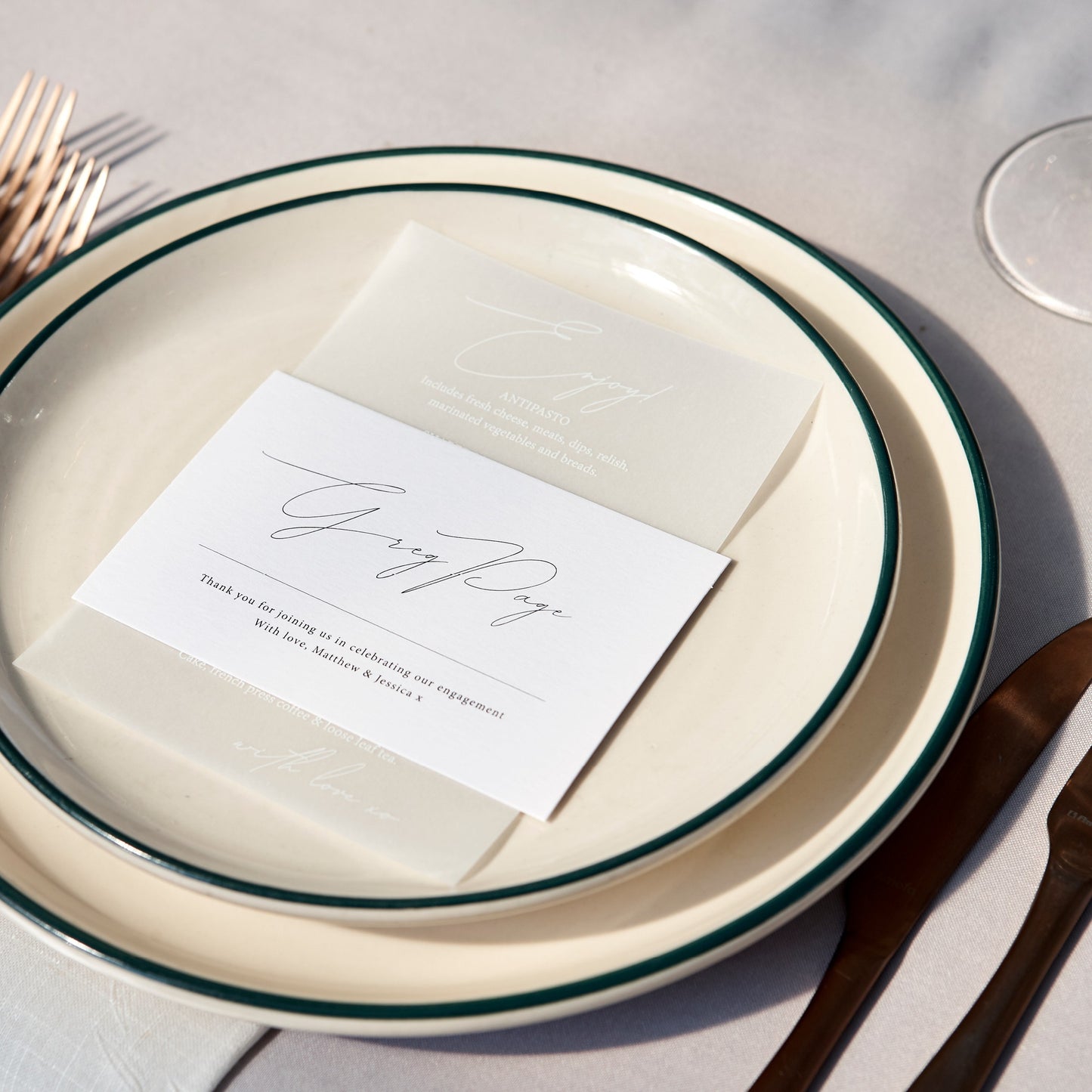 Flat Lay Place Cards