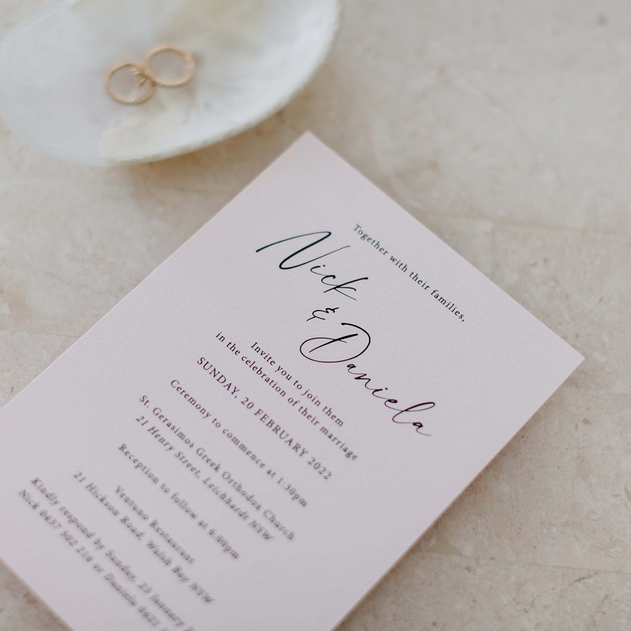 Daniela and Nick Invitation – Iliyainvitations