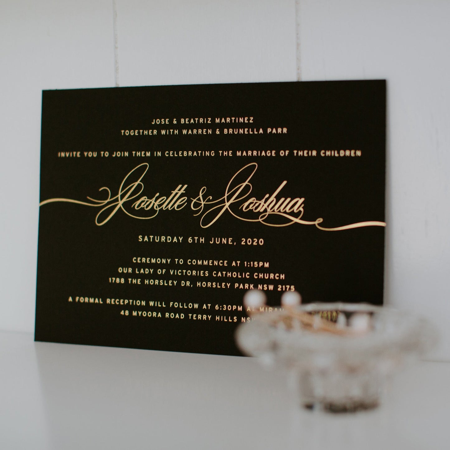 Josette and Joshua Invitation