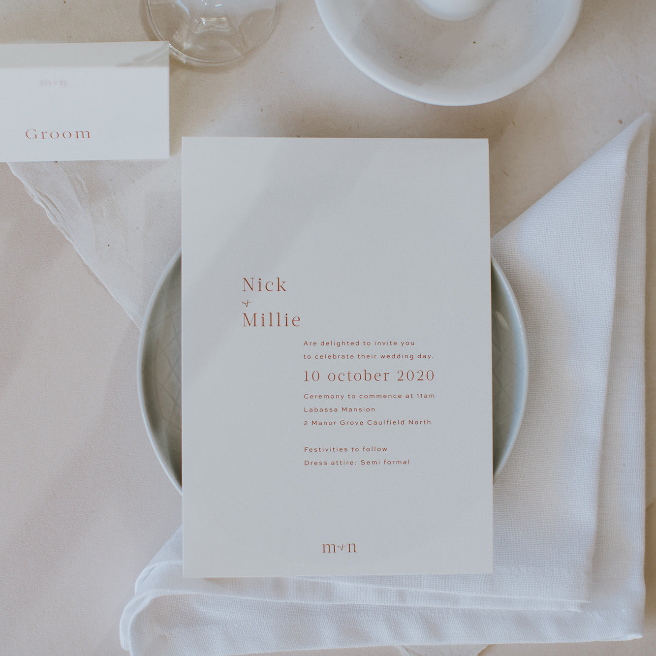 Millie and Nick Invitations